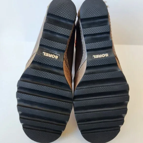 Sorel Joan Of Arctic Wedge Boots Lace Up Fall Winter Cabincore Cute Outdoor 9.5 - Picture 5 of 12